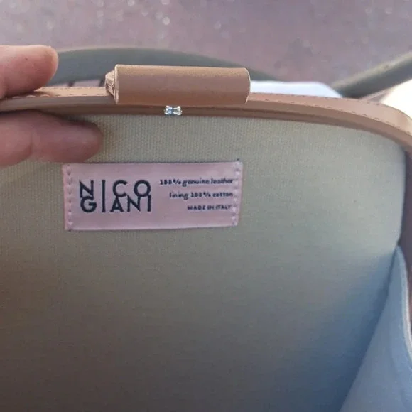NICO GIANI brown and tan crossbody bag **